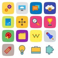 Icon Set Of Search Engine Optimization For Personal And Commercial Use... vector