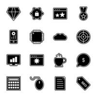 Icon Set Of Search Engine Optimization For Personal And Commercial Use... vector