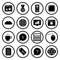 Icon Set Of Search Engine Optimization For Personal And Commercial Use... vector