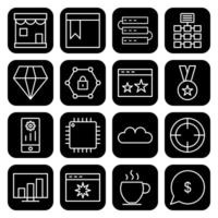 Icon Set Of Search Engine Optimization For Personal And Commercial Use... vector