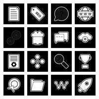 Icon Set Of Search Engine Optimization For Personal And Commercial Use... vector