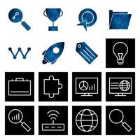 Icon Set Of Search Engine Optimization For Personal And Commercial Use... vector