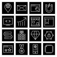 Icon Set Of Search Engine Optimization For Personal And Commercial Use... vector