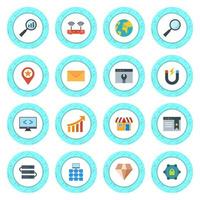 Icon Set Of Search Engine Optimization For Personal And Commercial Use... vector