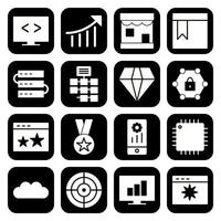 Icon Set Of Search Engine Optimization For Personal And Commercial Use... vector