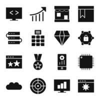 Icon Set Of Search Engine Optimization For Personal And Commercial Use... vector