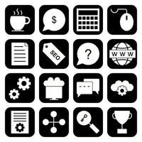 Icon Set Of Search Engine Optimization For Personal And Commercial Use... vector