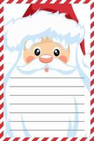 Santa claus card design for christmas letter