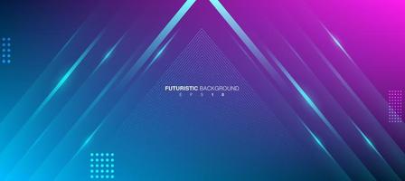 Futuristic Line Background With Light Effect vector