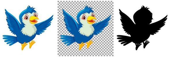 Set of bird characters vector