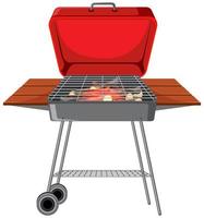 Barbecue grill on white background vector