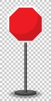 Empty red traffic sign vector