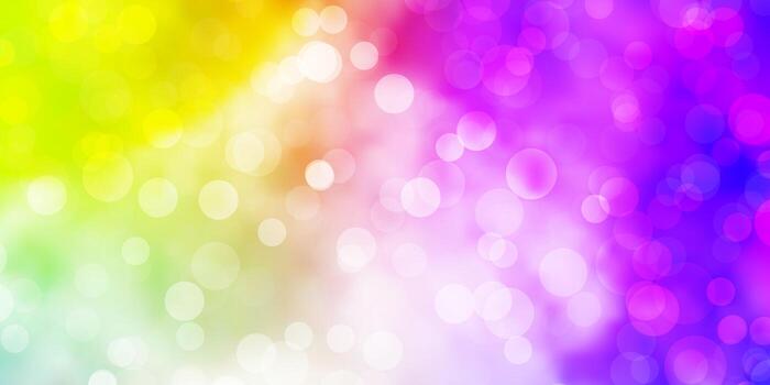 diseño de vector multicolor claro con círculos.