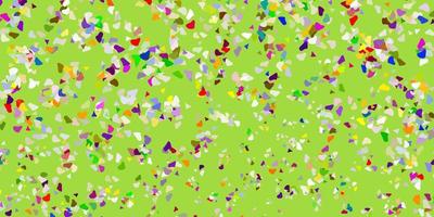Light multicolor vector background with random forms.