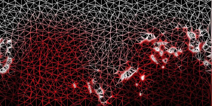 textura de triángulo de poli vector rojo oscuro.