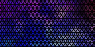 textura de vector multicolor claro con estilo triangular.