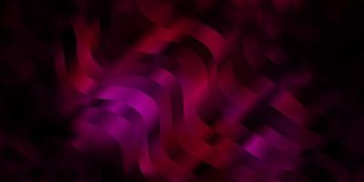 Dark Pink vector background with lines.