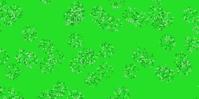 Light green vector natural layout with flowers.