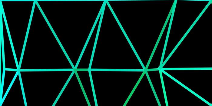 Light green vector poly triangle layout.