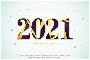 New year 2021 abstract background design vector