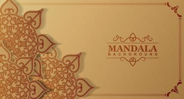 Luxury mandala concept background template set vector