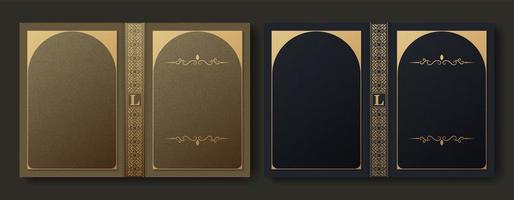 Premium ornamental book cover design vector