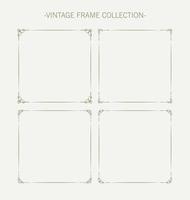 Vintage ornamental frame collection vector