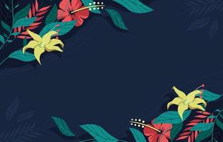 Classic Navy and Red Flower Bloom Background vector