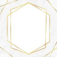 Luxury Gold Frame with Marble Texture Background vector