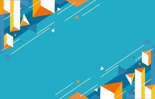 Triangle Abstract Movement Flat Concept Background vector