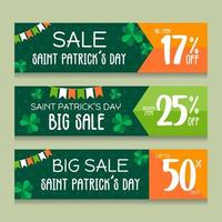 Saint Patrick Marketing Banner Set vector