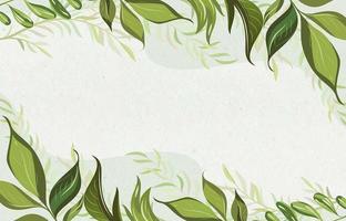 Simple Floral Leaves Background vector