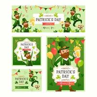 tarjeta de invitación del día de san patricio vector