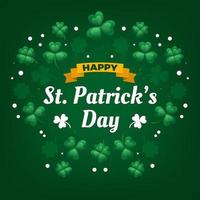 Cute Celebration of St. Patrick's Day With Clover vector