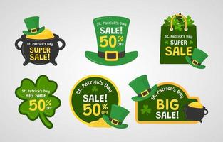 St. Patrick's Day Label vector