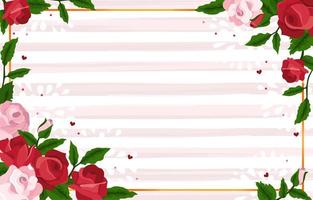 Red and Pink Rose Background vector