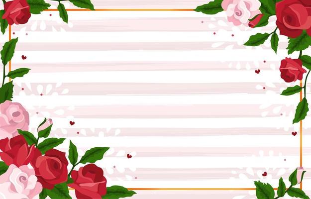 Red and Pink Rose Background