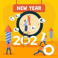 New Year 2021 Count Down vector