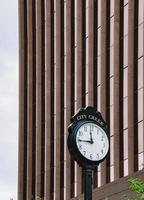 Black and white analog wall clock photo