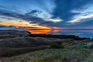 dunas al atardecer foto