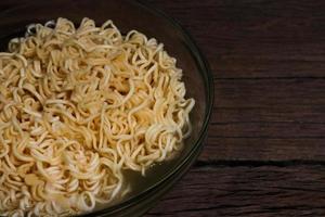 Bowl of noodles photo