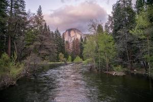 Half Dome at sunset photo