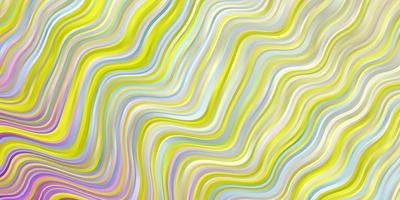 Light Multicolor vector background with bent lines.