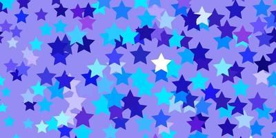 Light Pink, Blue vector pattern with abstract stars.