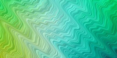 Light Green vector backdrop with bent lines.
