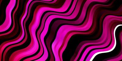 Dark Pink vector background with lines.