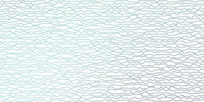 Dark Blue, Green vector pattern with curved lines.