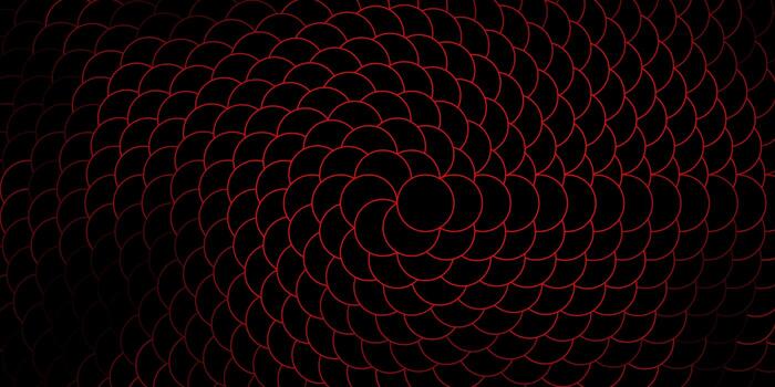 plantilla de vector rojo oscuro con círculos.