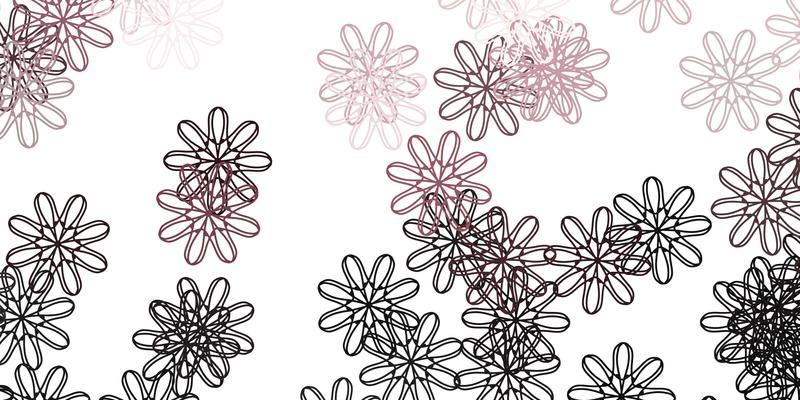 Light Gray vector natural artwork with flowers.