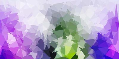 Light pink, green vector abstract triangle template.